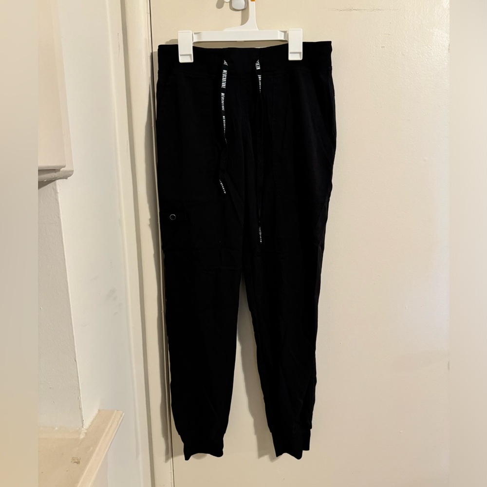 Med Couture Black Scrub Joggers in XS